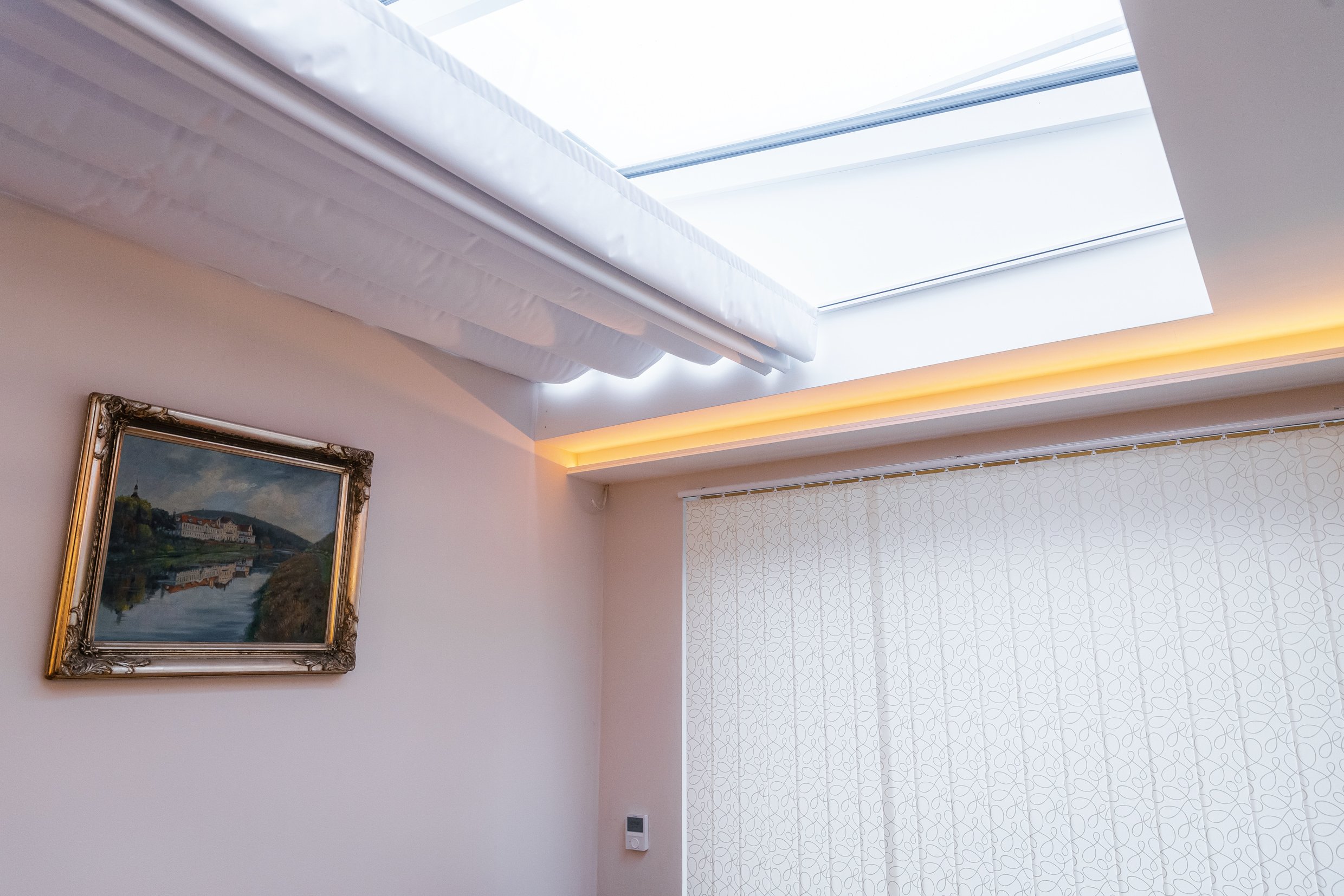 roleta římská baldachýn bílá Adamčík